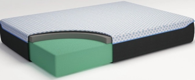 Sierra Sleep® by Ashley® Chime Elite Model Good Memory Foam Plush Queen Mattress and Adjustable Base Set-4