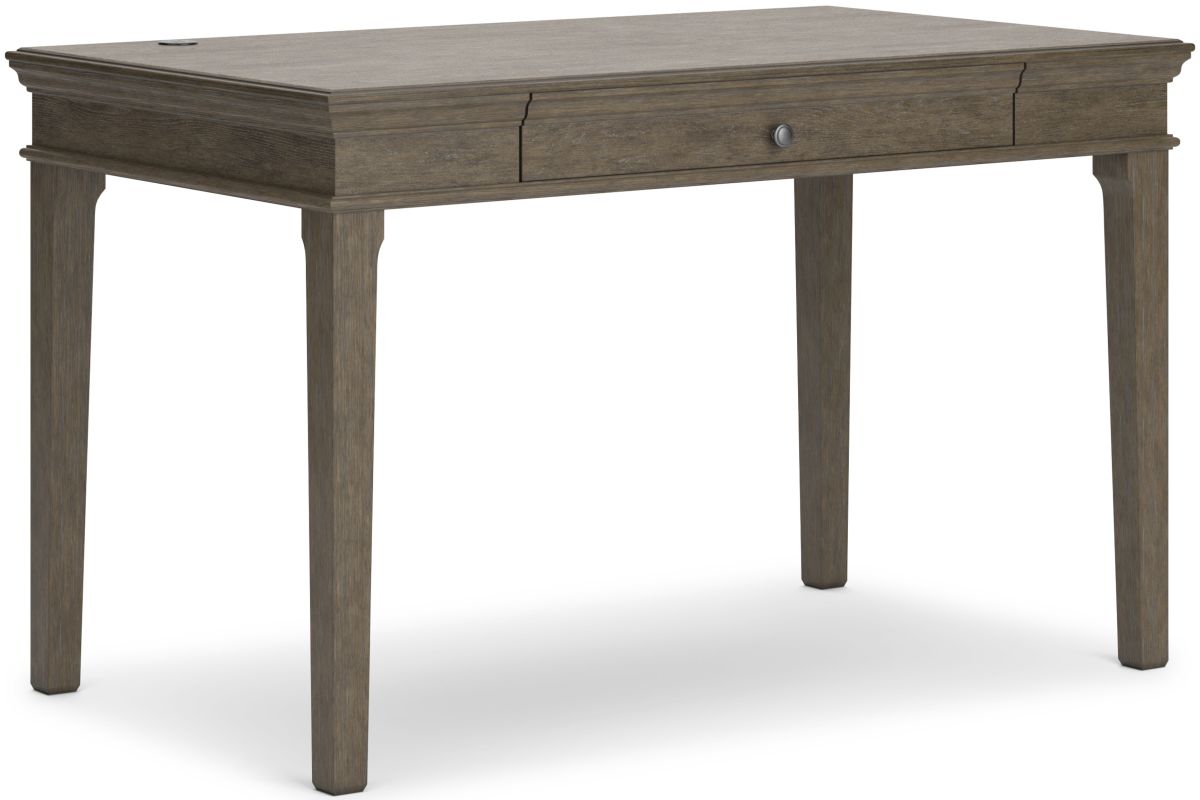 Signature Design by Ashley Janismore Weathered Gray Office Small Leg Desk Farnham s Furniture Galleries Casper Wyoming