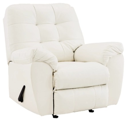 Signature Design by Ashley® Donlen White Recliner-0