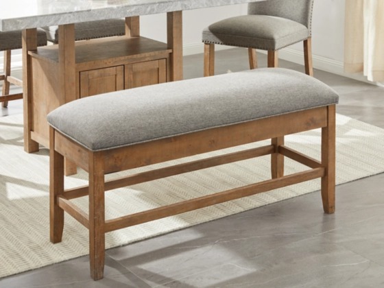 Signature Design by Ashley® Aleeda Brown/Gray Counter Height Dining Bench-1