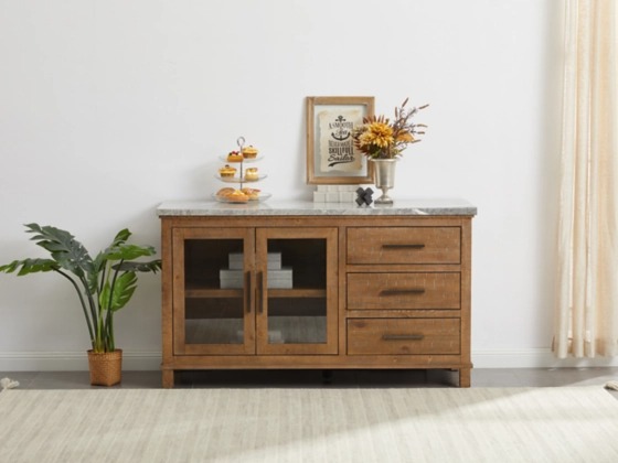 Signature Design by Ashley® Aleeda Brown/White Dining Server-4
