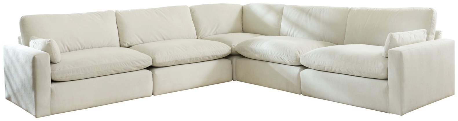 Signature Design By Ashley® Sophie 5-Piece Ivory Sectional-0