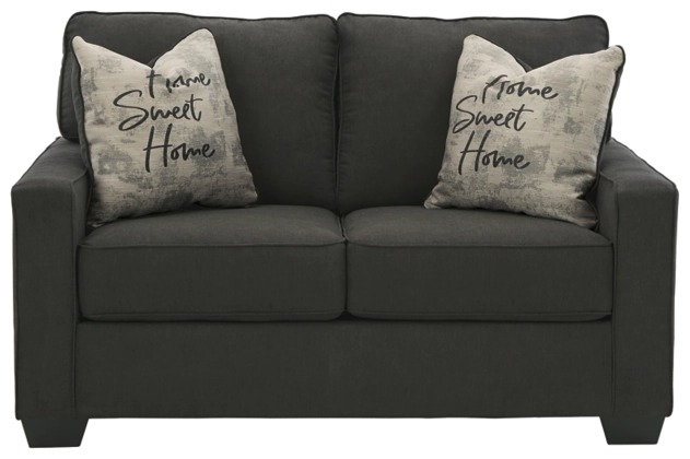 Signature Design By Ashley® Lucina Charcoal Loveseat-1