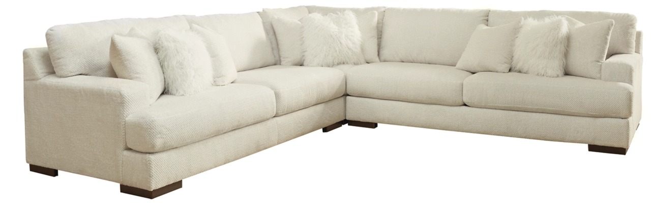 Signature Design by Ashley® Zada 3-Piece Ivory Sectional-0