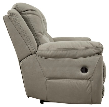 Signature Design by Ashley® Next-Gen Gaucho Putty Reclining Loveseat with Console-3