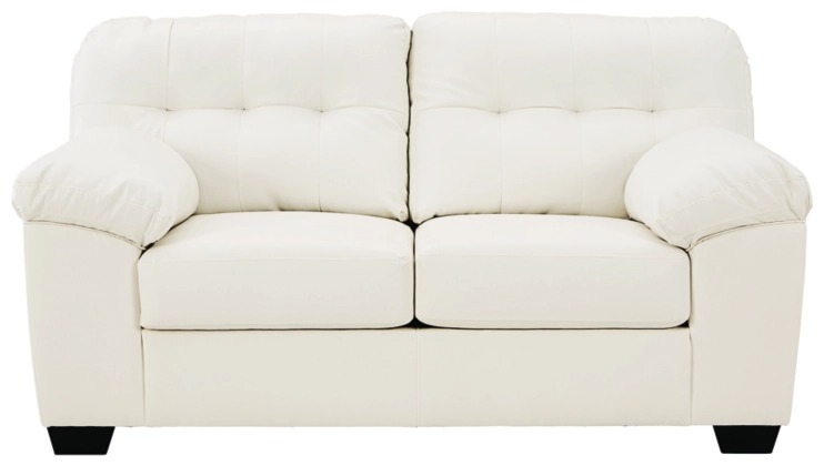 Signature Design by Ashley® Donlen White Loveseat-1