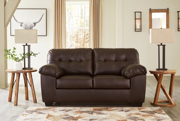 Signature Design by Ashley® Donlen Chocolate Loveseat-4