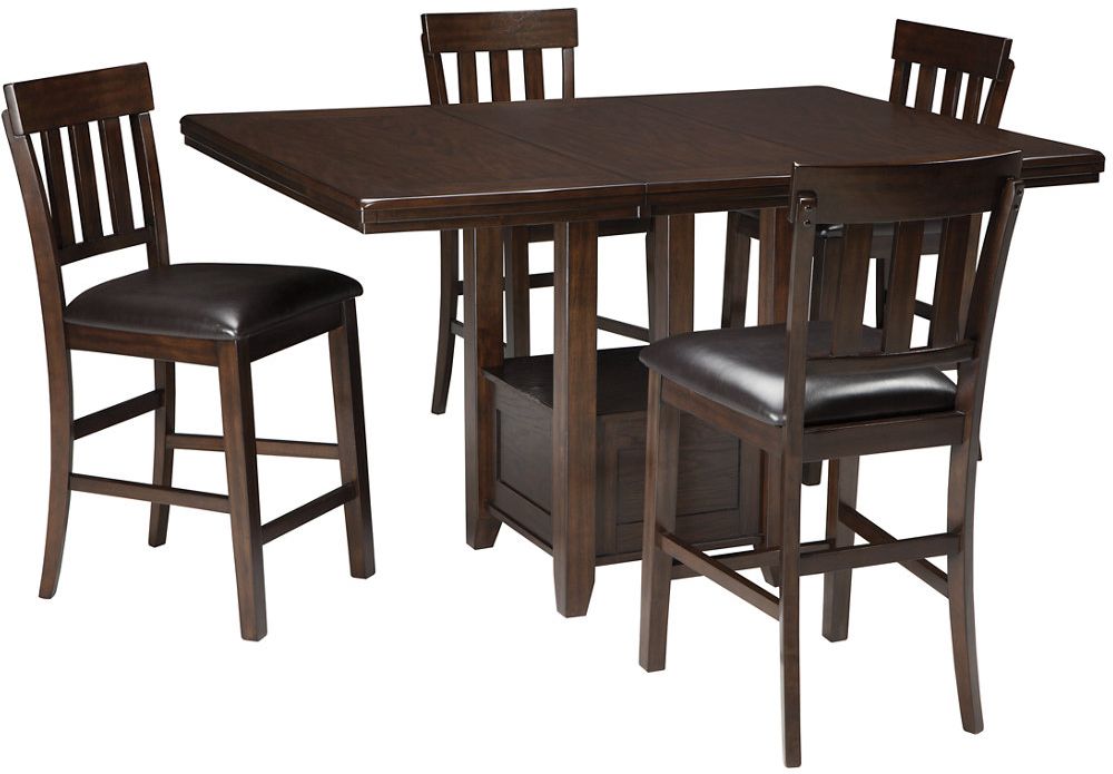 Signature Design by Ashley Haddigan 5 Piece Counter Height Dining Set Jacksonville NC