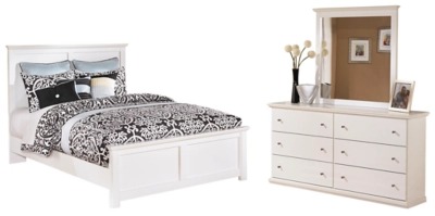 Signature Design by Ashley® Bostwick Shoals 3-Piece White Queen Panel Bed Set-0