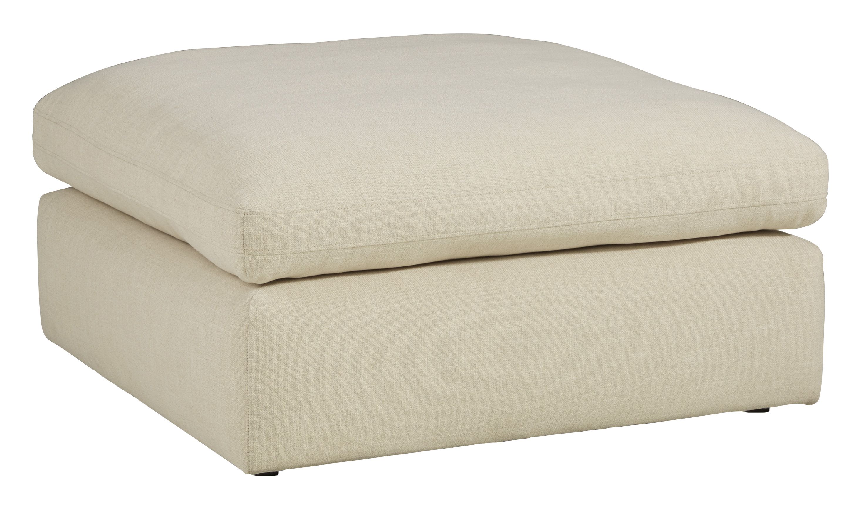 Elyza Oversized Accent Ottoman - Linen Elyza Oversized Accent Ottoman - Linen