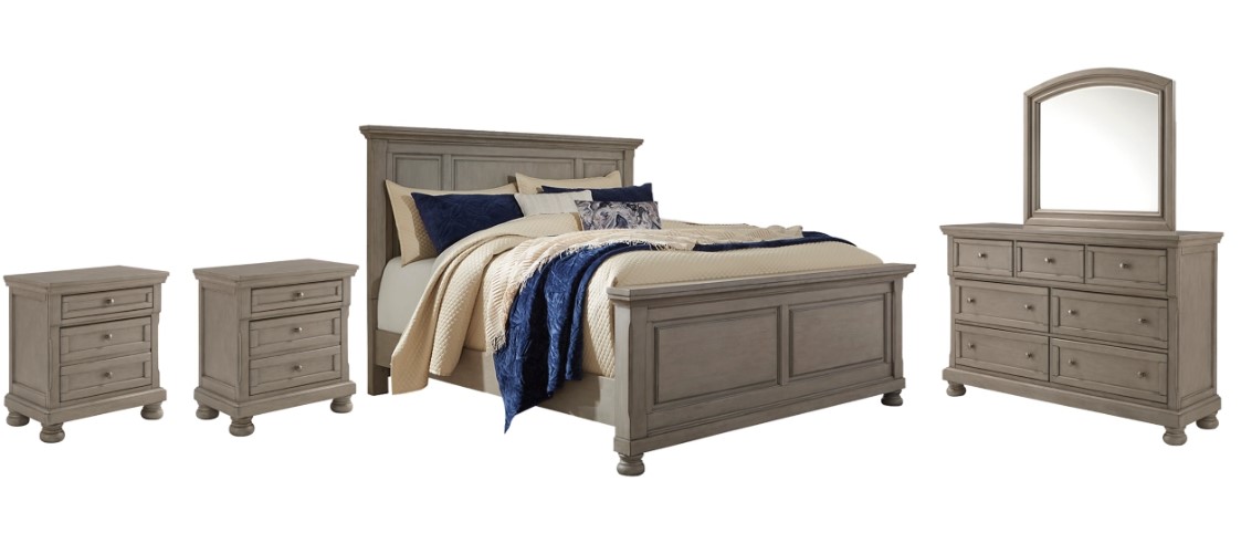 Lettner 5 Piece Queen Storage Bedroom - Light Gray Lettner 5 Piece Queen Storage Bedroom - Light Gray
