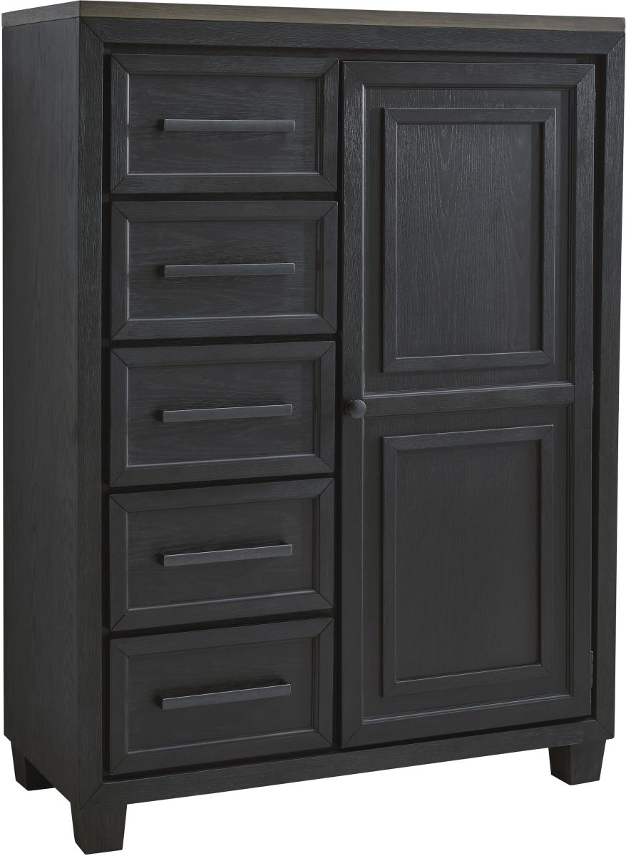 Foyland Door Chest - Black/Brown