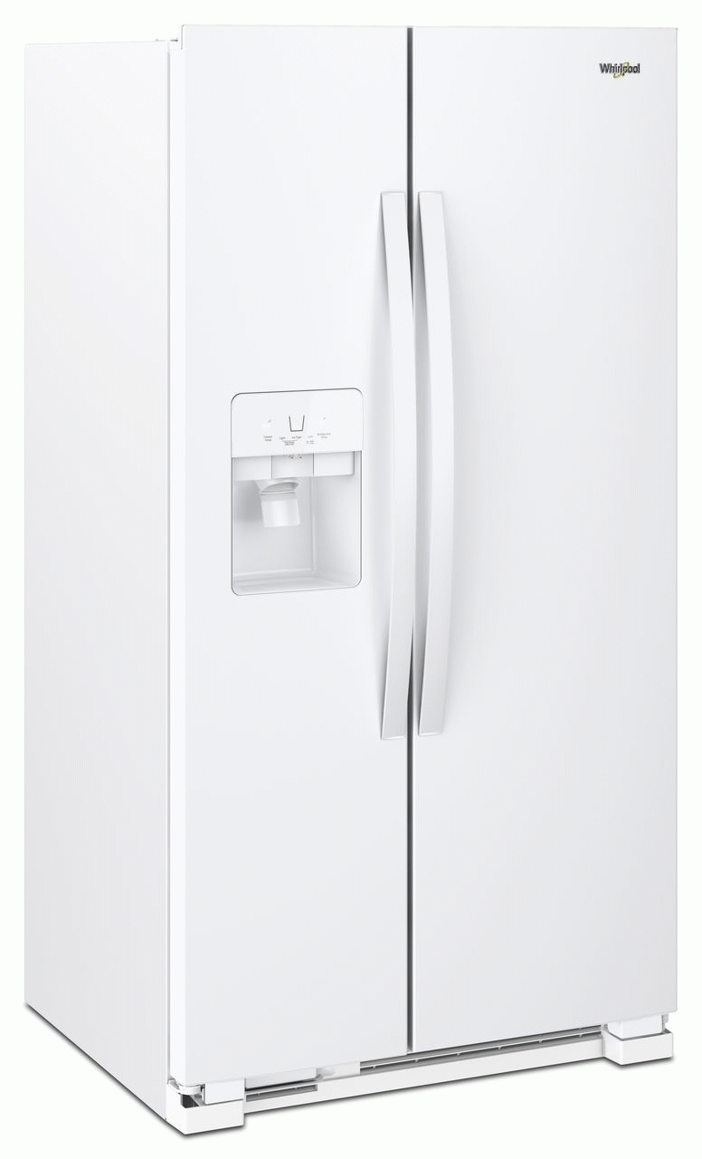 Whirlpool® 24.6 Cu. Ft. Side-by-Side Refrigerator-White-1